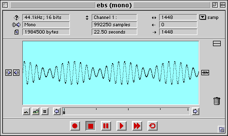 Screenshot of an oscilloscope application window